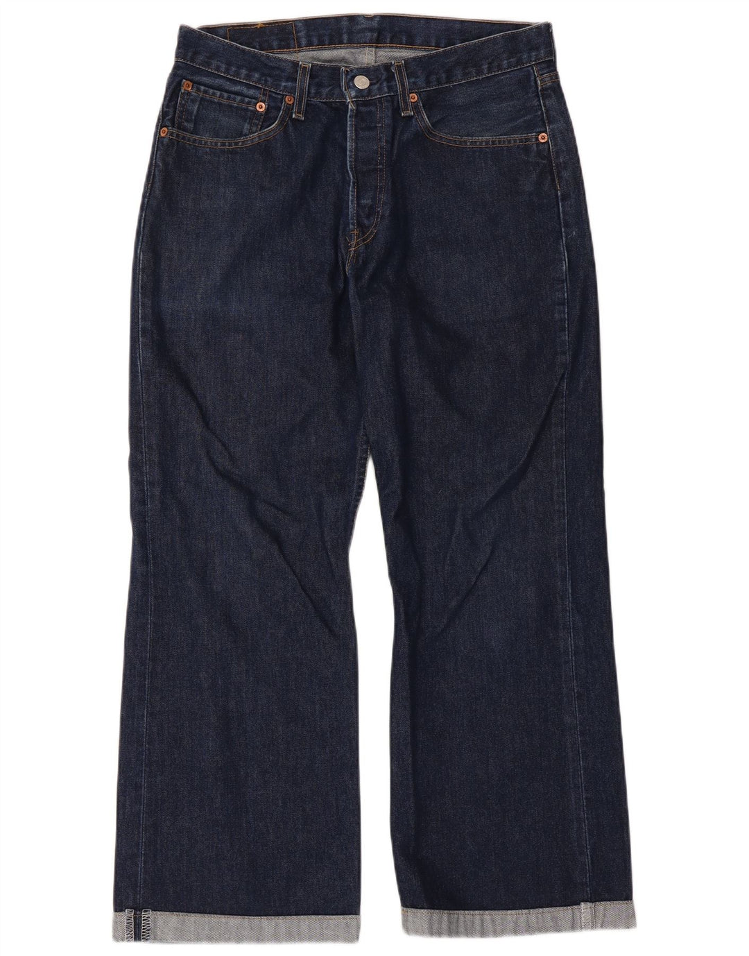 Levi's Herre 527 Bootcut Jeans W32 L27 Marineblå Bomuld