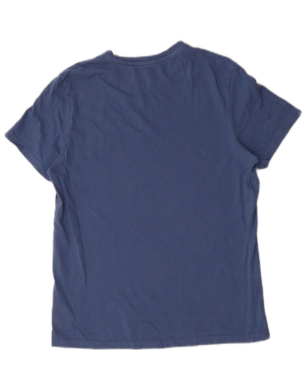 Jack Wills Herre Classic Fit T-Shirt Top Lille Blå Bomuld