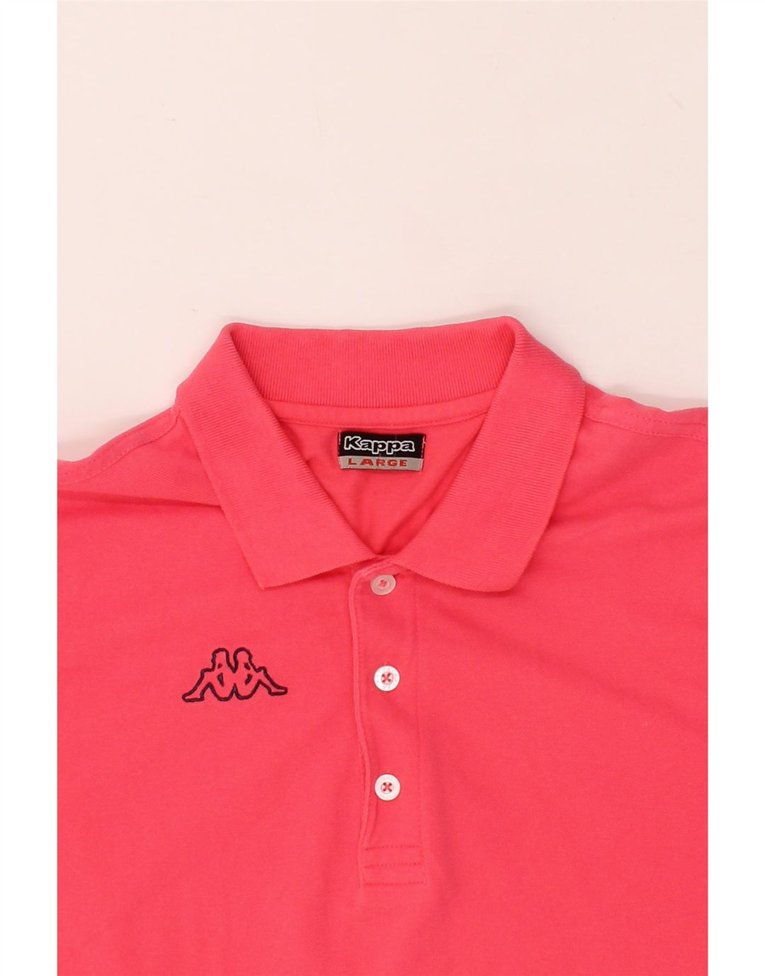 KAPPA Mens Polo Shirt Large Pink Cotton Vintage Kappa and Second-Hand Kappa from Messina Hembry 