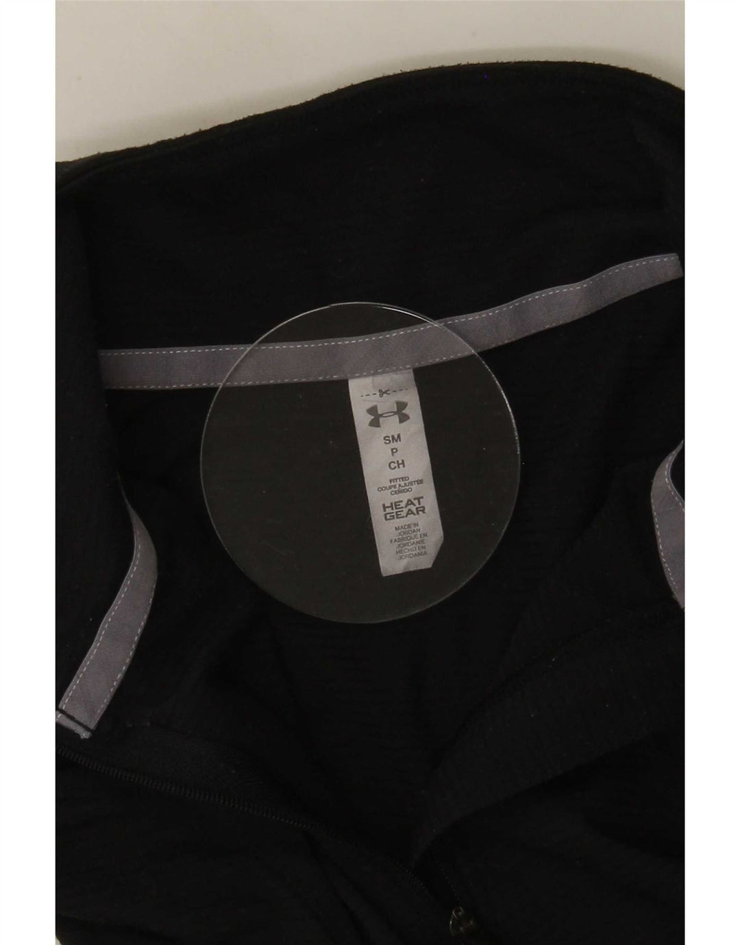 Under Armour Herre Heat Gear Zip Neck Top Langærmet Lille Sort
