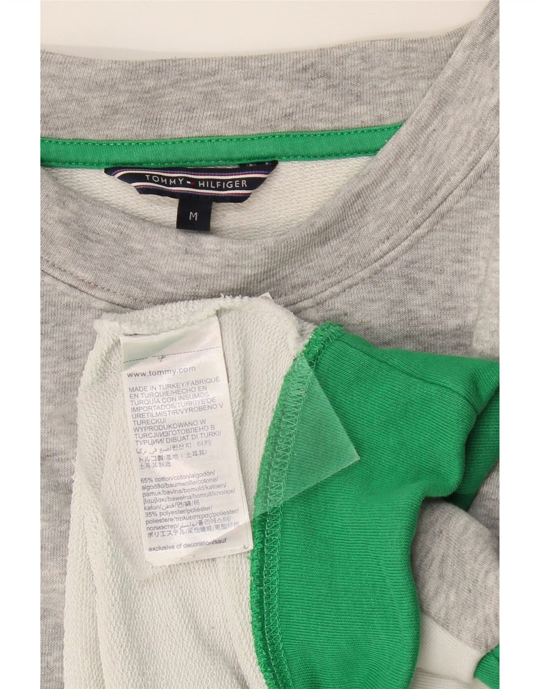 Tommy Hilfiger Dame Grafisk Sweatshirt Jumper UK 14 Medium Flerfarvet