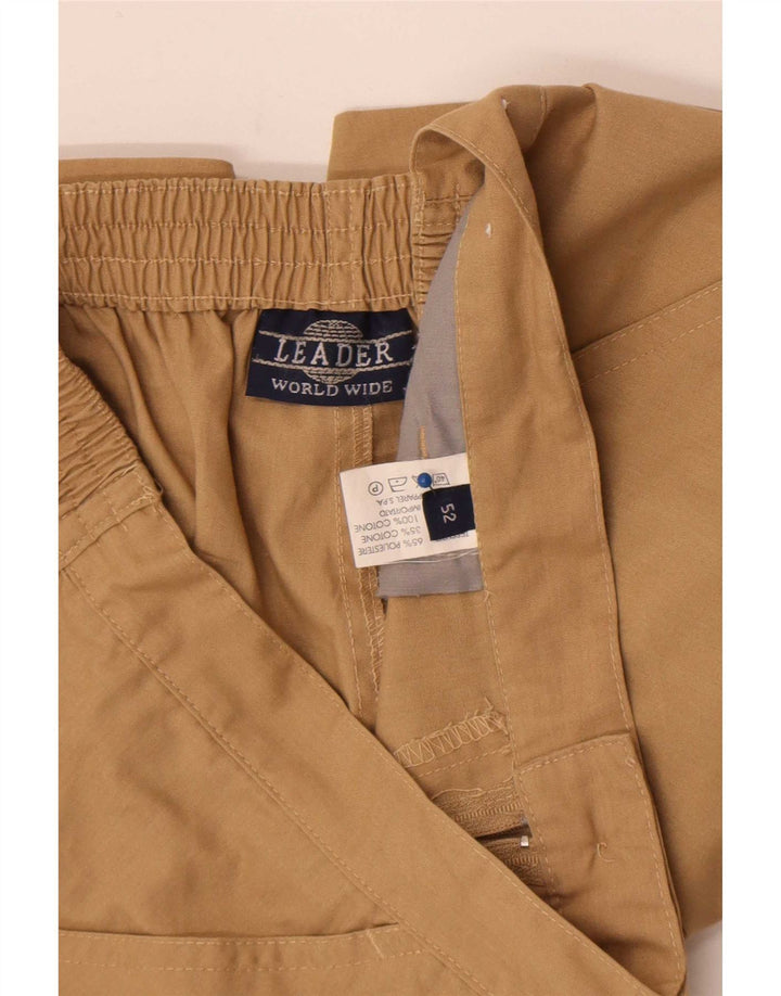 Leader Casual Shorts til mænd W32 Medium Beige Polyester