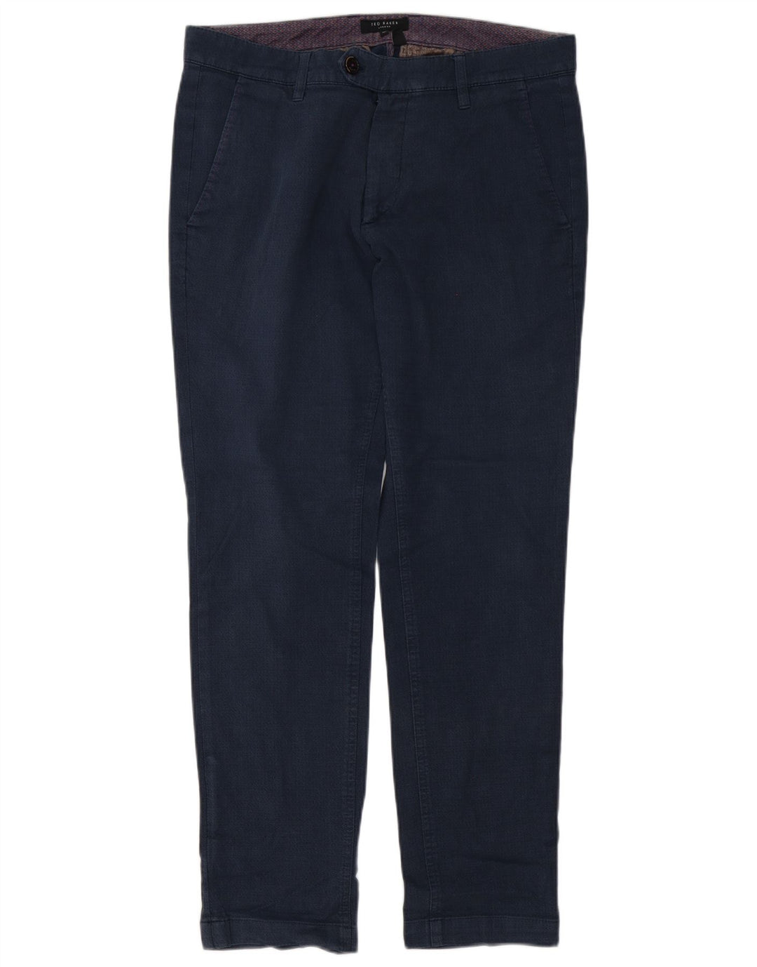 Ted Baker Herre Slim Suit Bukser W34 L32 Marineblå Bomuld