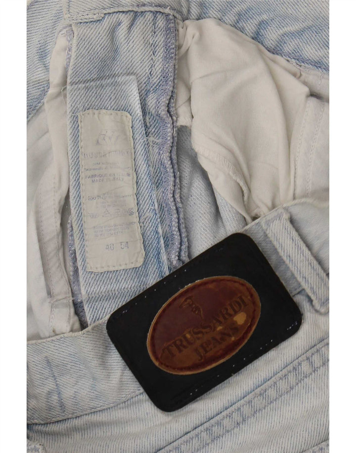 Trussardi herre tilspidsede jeans W40 L30 blå bomuld
