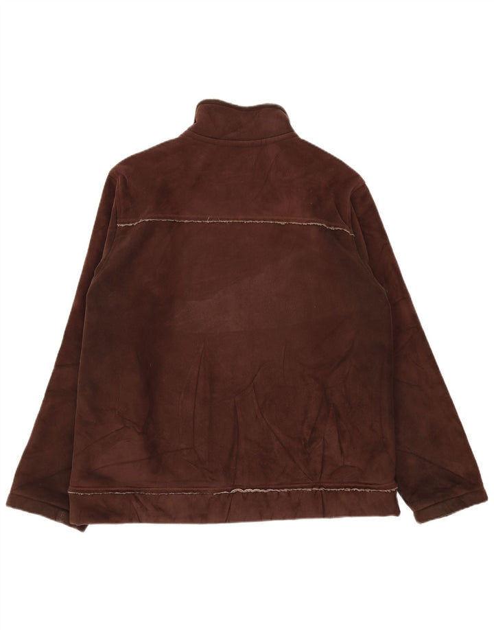 MARKS & SPENCER Sherpajakke til mænd UK 41/43 Stor brun polyester