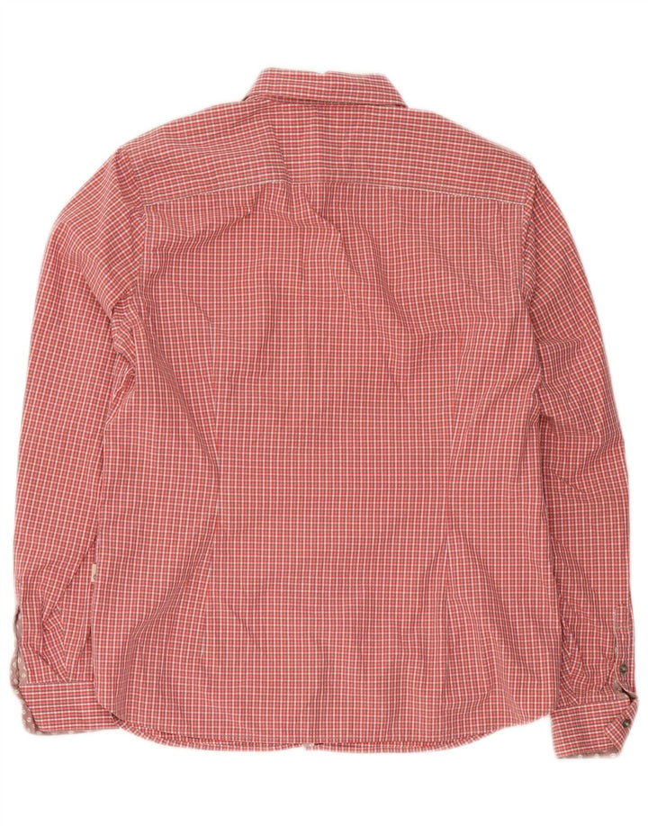 Timberland Slim Fit skjorte til kvinder EU 42 Large Red Gingham Cotton