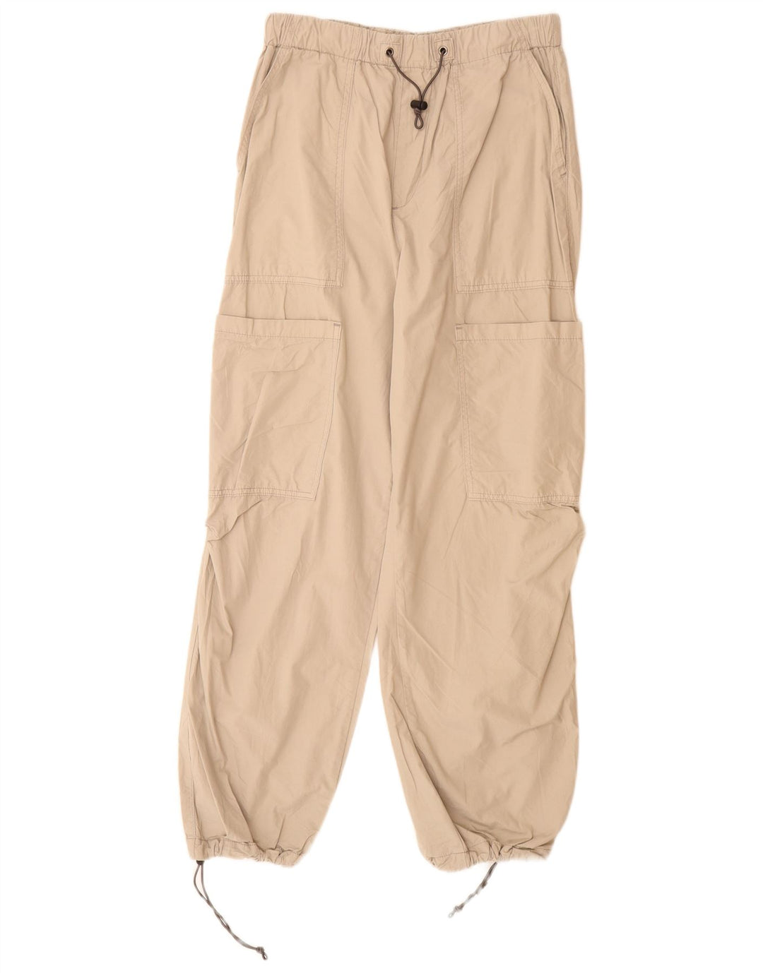 Zara Joggers Cargo Bukser Small W30 L29 Beige Bomuld