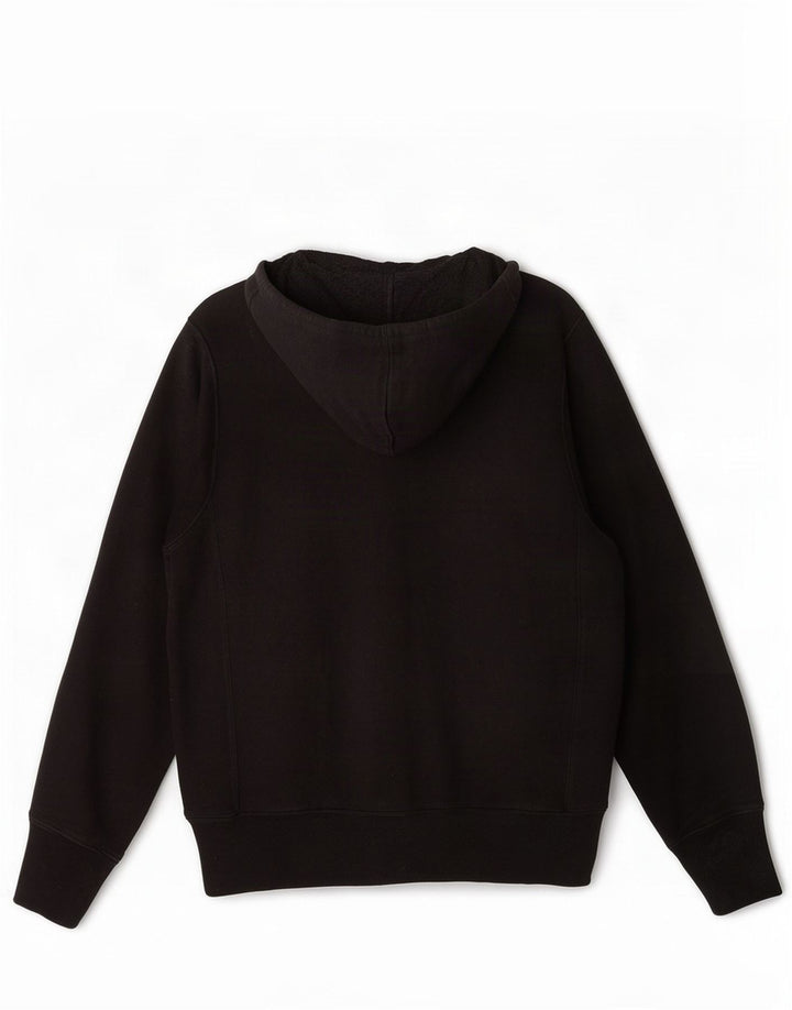 Champion Herre Reverse Weave Grafisk Hoodie Jumper Lille sort bomuld