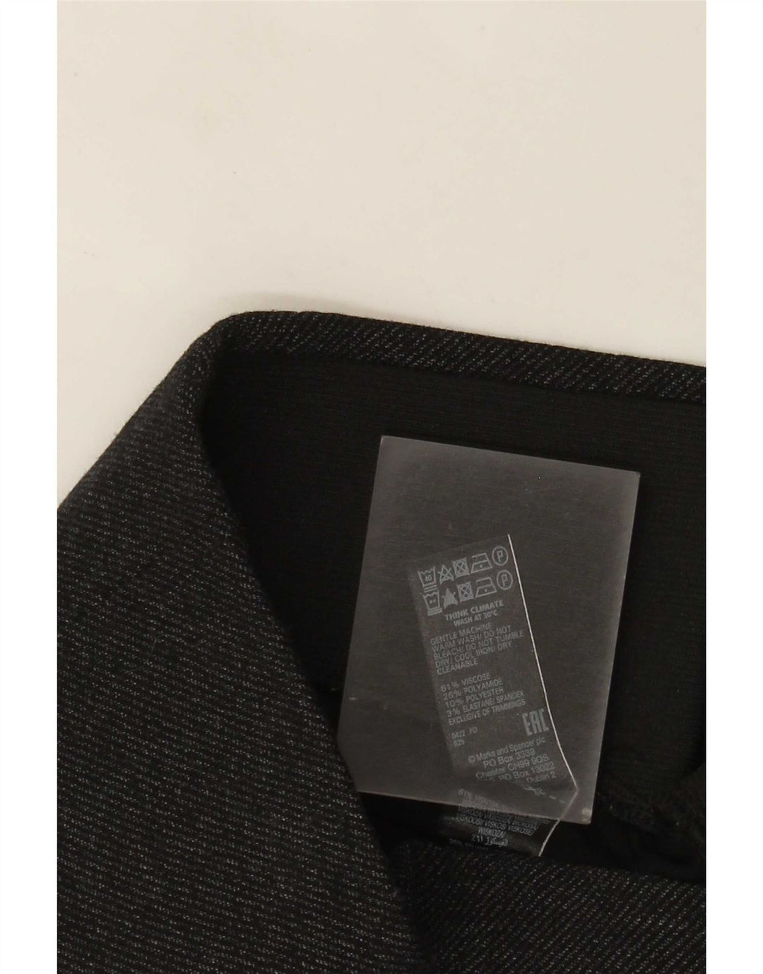 Marks & Spencer Womens Leggings UK 8 Small Black Flecked Viscose
