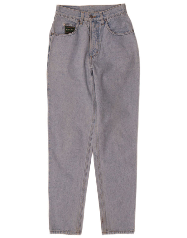 H.I.S Kvinder Højtaljede tilspidsede Jeans UK 10 Small W24 L31 Blå Bomuld