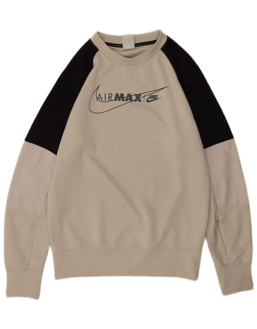Nike grafisk sweatshirt til mænd, lille grå farveblok polyester