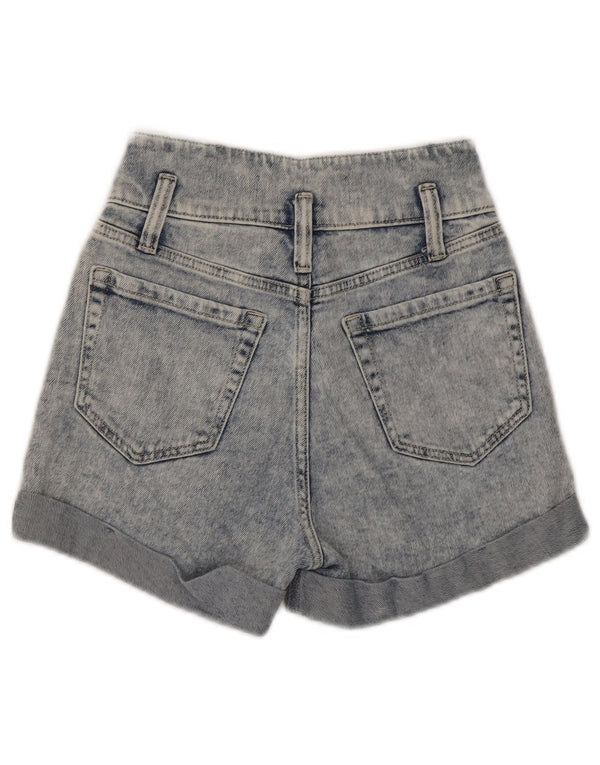 Hollister denimshorts til kvinder med høj talje US 00 2XS W23 Blå