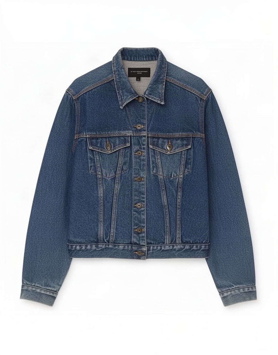 French Connection Dame denimjakke UK 16 Large Blue Cotton