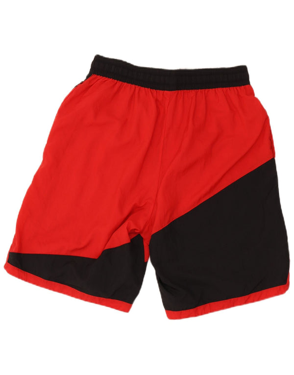 Nike Herre grafiske sportsshorts XL Rød Colourblock Nylon