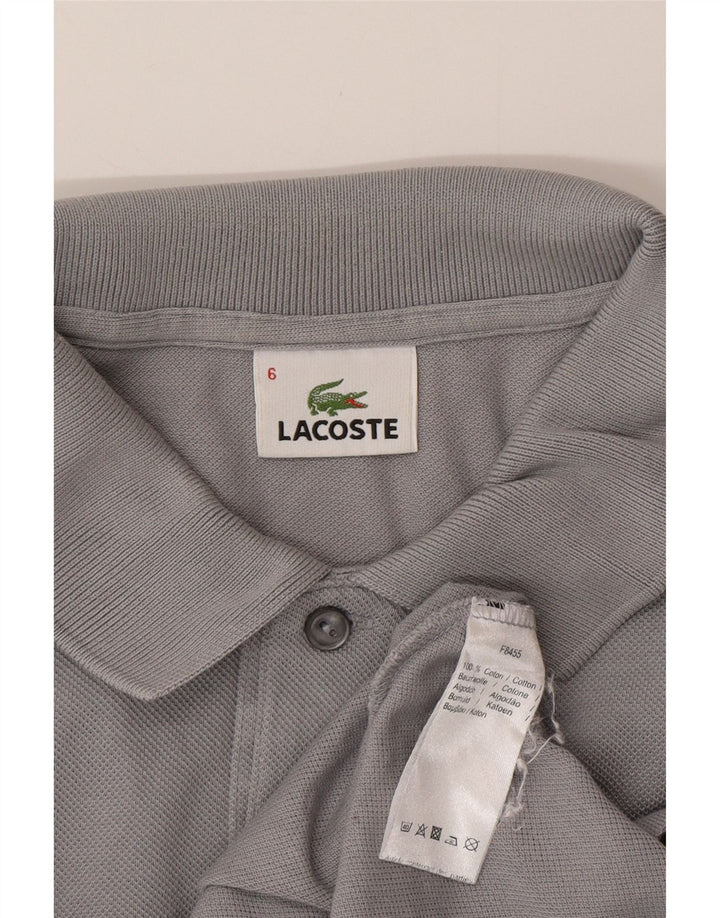 LACOSTE Poloskjorte til mænd str. 6 XL Grå bomuld