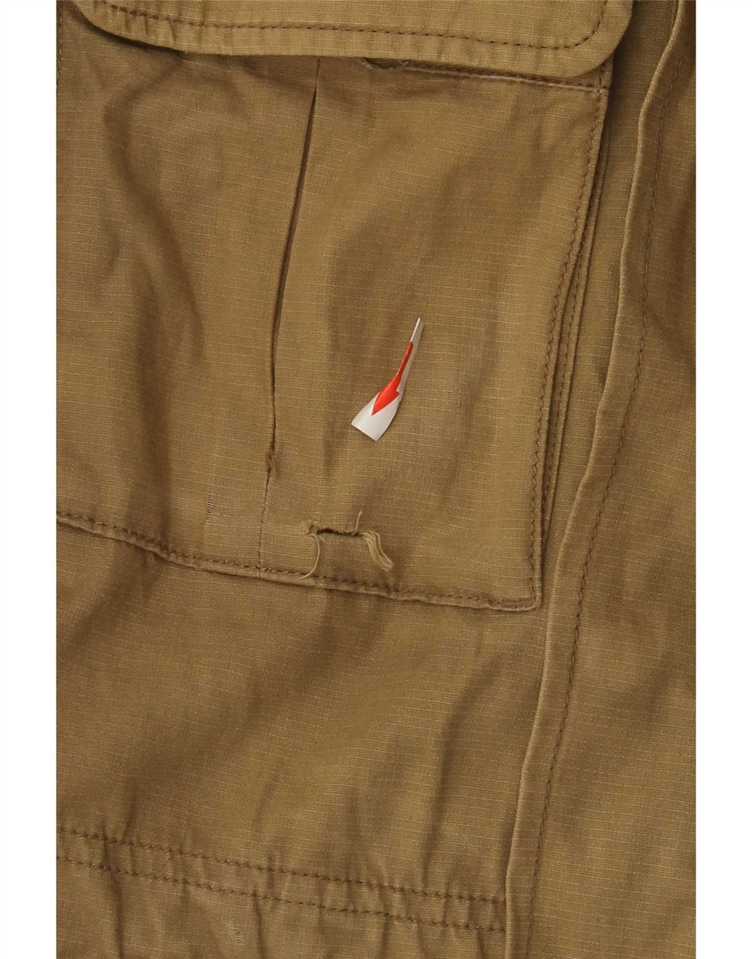 Timberland Herre Hooded Utility Jacket UK 36 Small Khaki Cotton