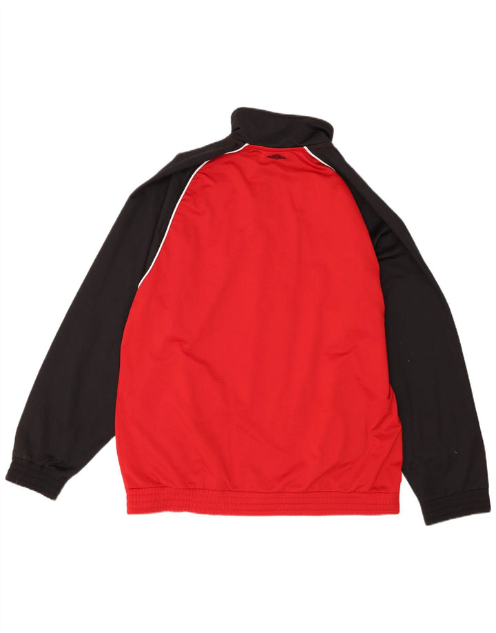 Umbro Herre træningsdragt Topjakke Stor Rød Colourblock Polyester