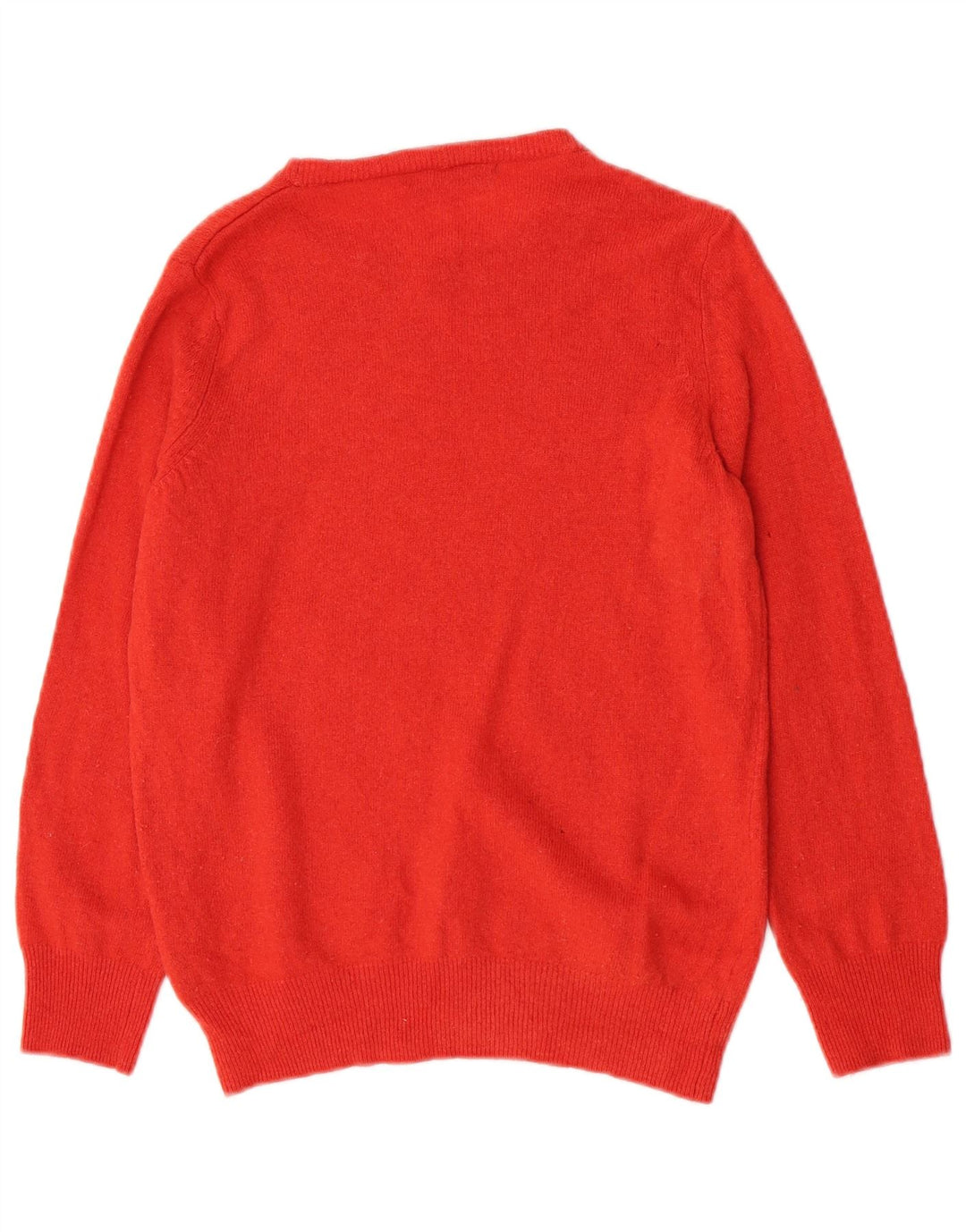 Marks & Spencer Dame Boat Neck Jumper Sweater UK 12 Medium Orange