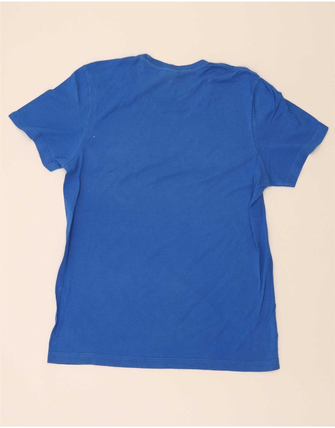 ADIDAS Mens Graphic T-Shirt Top Small Blue Cotton