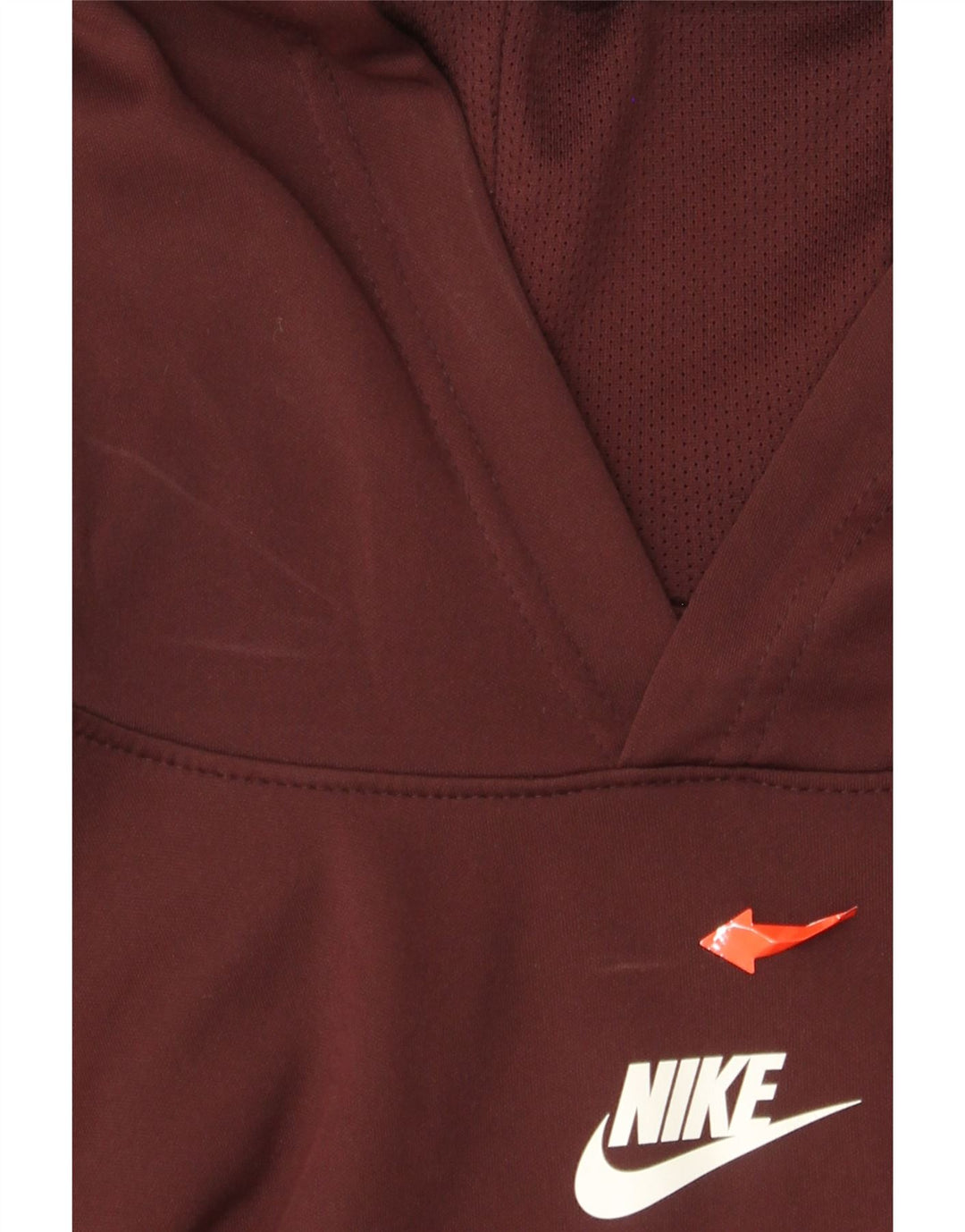 NIKE Grafisk hættetrøje til drenge 12-13 år Large Burgundy Colourblock