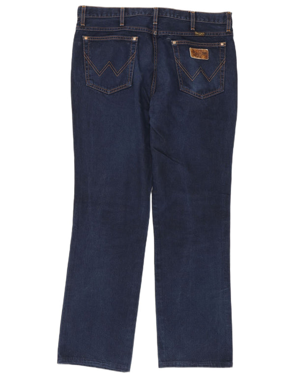 Wrangler Herre Evolution Straight Jeans W36 L32 Marineblå Bomuld