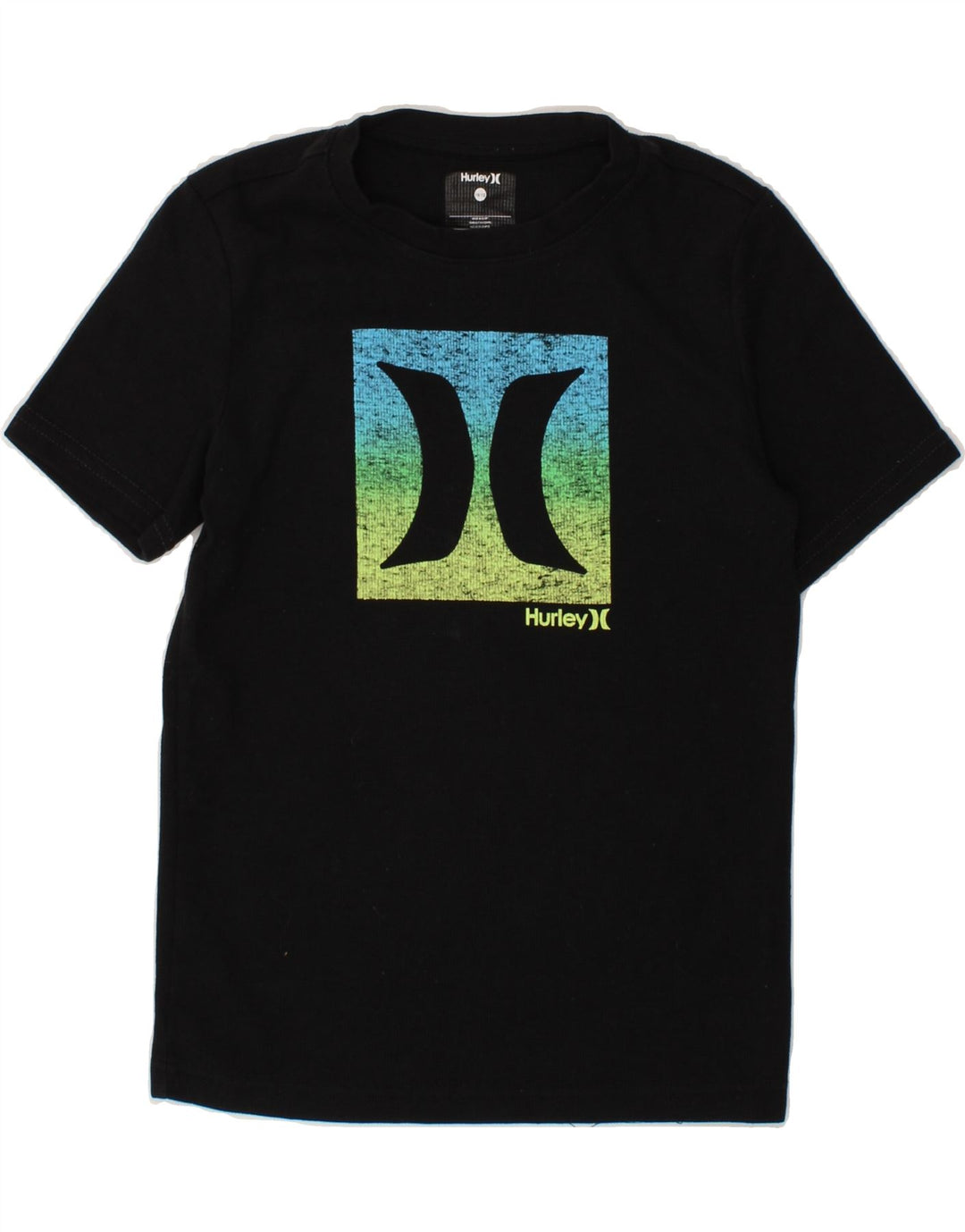 HURLEY Boys Graphic T-Shirt Top 10-11 Years Black Vintage Hurley and Second-Hand Hurley from Messina Hembry 