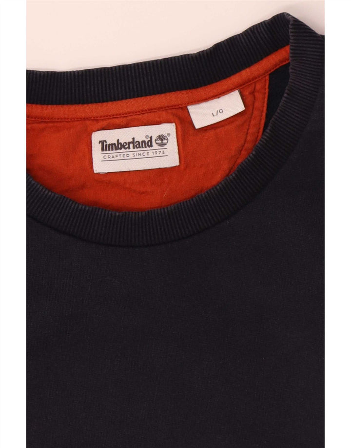 Timberland Herre Sweatshirt Jumper Stor Marineblå Bomuld