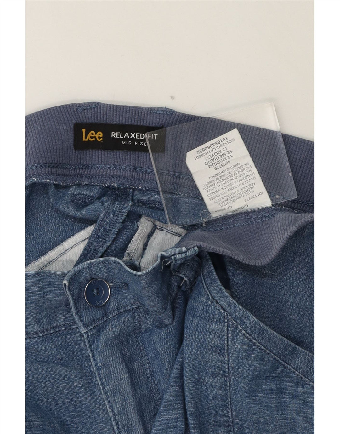 LEE Womens Mid Rise Relaxed Fit Cargo Bermuda Shorts US 12 Large W36  Blue Vintage Lee and Second-Hand Lee from Messina Hembry 