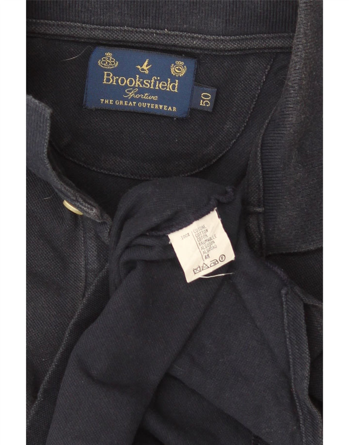 Brooksfield Polo Shirt til mænd IT 50 Mellem marineblå bomuld