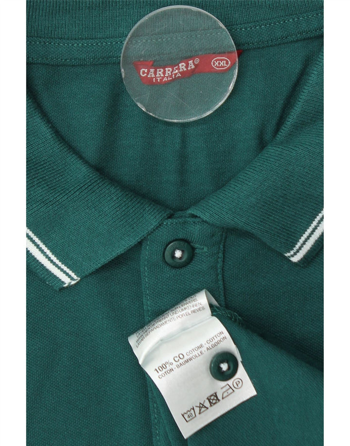 Carrera Polo Shirt til mænd 2XL Grøn Bomuld