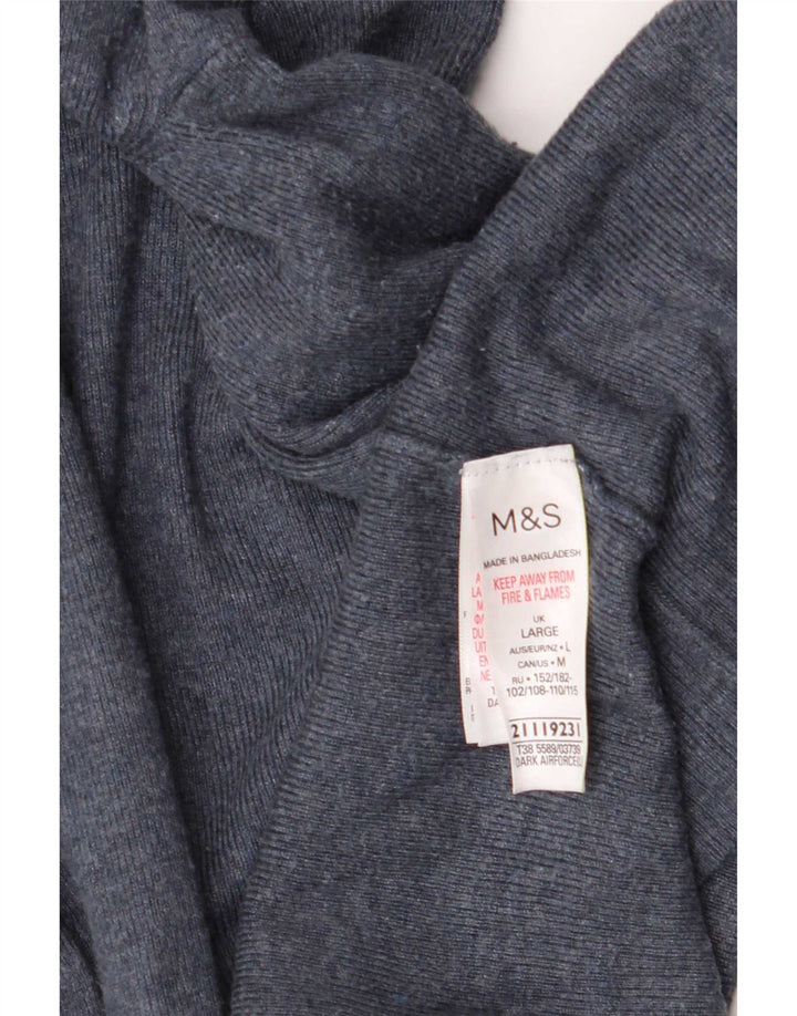 Marks & Spencer Dame Oversized Cardigan Sweater UK 16 Large Navy Blue
