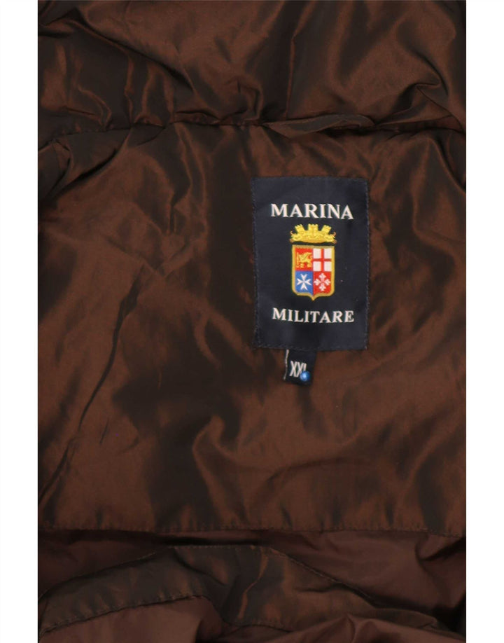Marina Militare Dame Polstret Frakke UK 20 2XL Brun Polyester