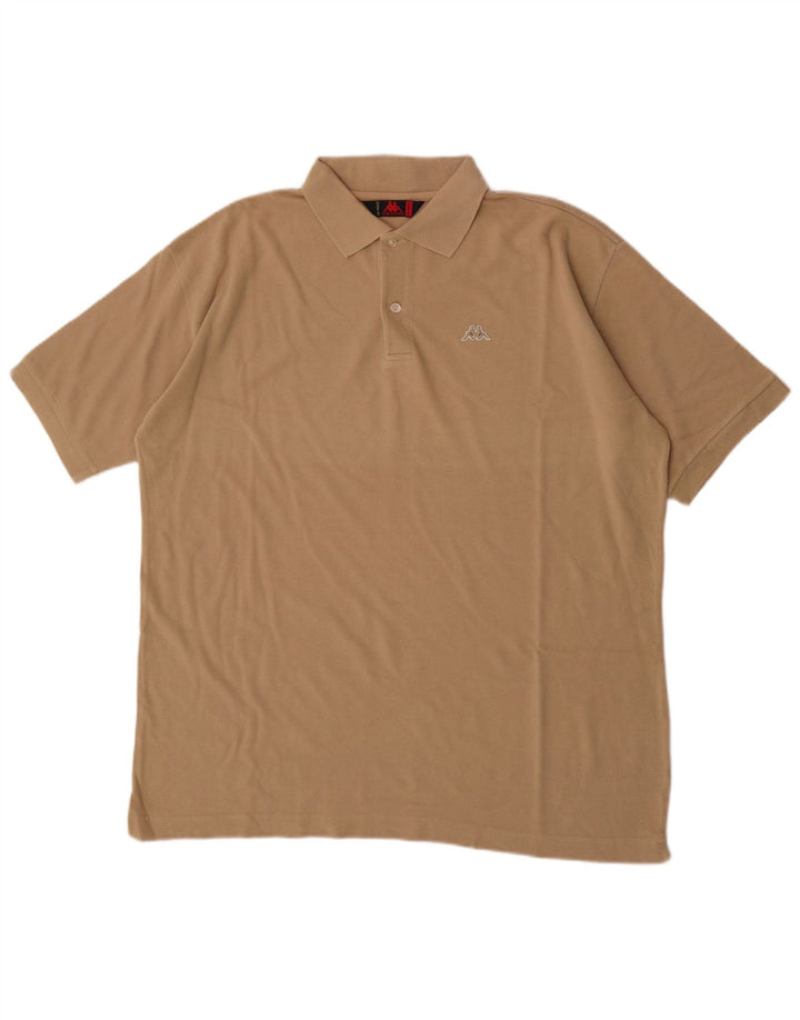 Kappa herre poloshirt 2XL beige bomuld