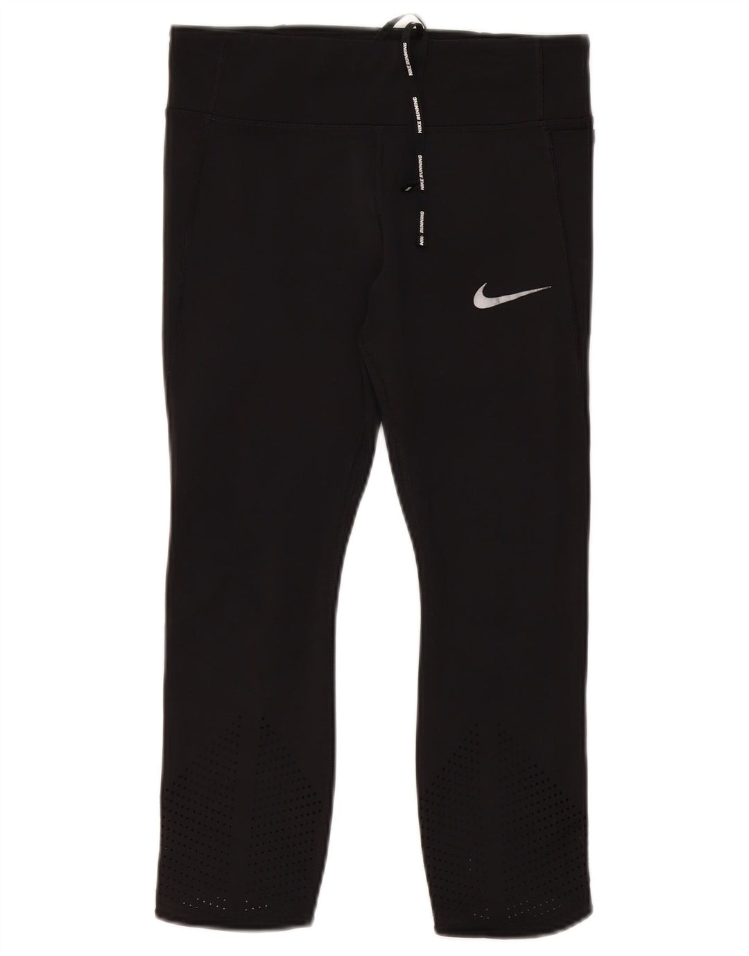 Nike Dame Dri Fit Capri Leggings UK 12 Medium Sort