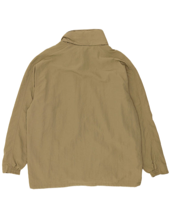 Diadora Herre Hætte Loose Fit regnjakke UK 36 Small Khaki Polyamid