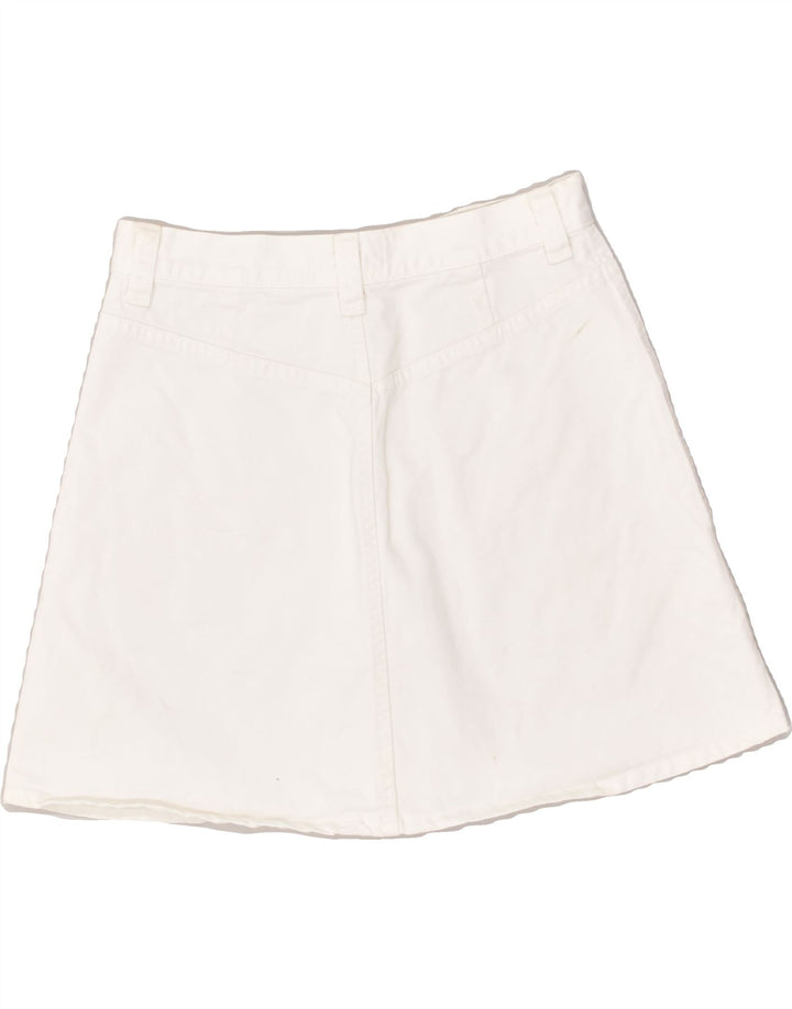 REPLAY Womens A-Line Skirt Medium W 28  White Cotton | Vintage Replay | Thrift | Second-Hand Replay | Used Clothing | Messina Hembry 