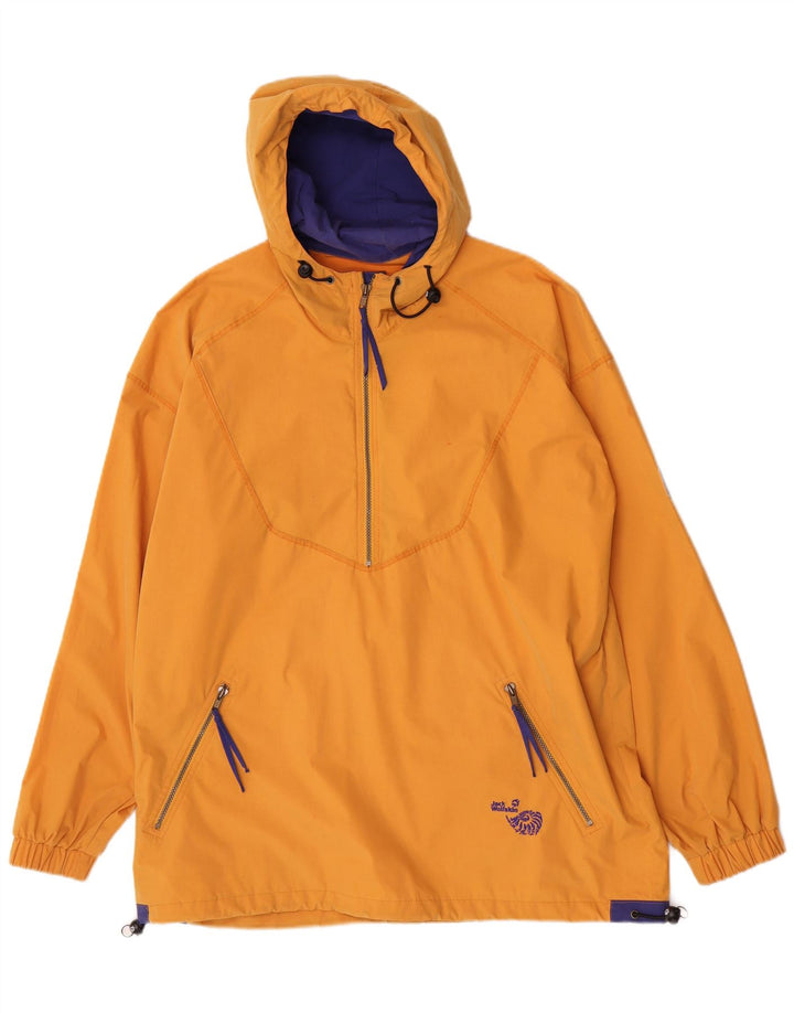 Jack Wolfskin Herre Hætte Anorak Jacket UK 42 XL Gul Polyester
