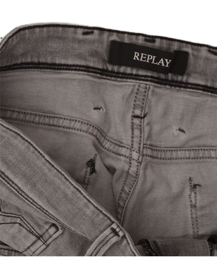 REPLAY Herre Anbass Slim Jeans W34 L31 Grå