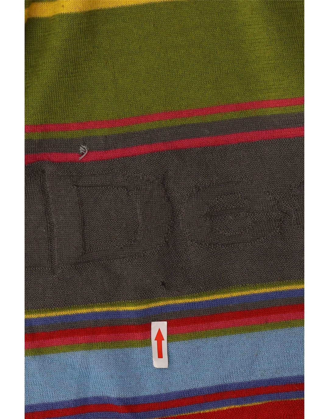 Desigual Herre Grafisk Crew Neck Jumper Sweater Medium Flerfarvet Stribet