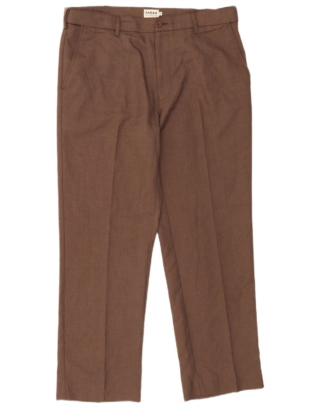 Farah Herre Classic Fit Chino Bukser W36 L29 Brun Polyester