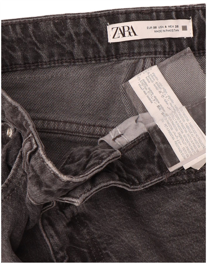 ZARA Dame Slim Jeans EU 36 XS W26 L28 Grå
