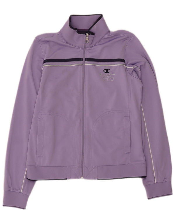 Champion piger træningsdragt Top 11-12 år Large Purple Colourblock Polyester