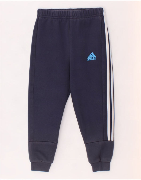 Adidas Drenge Træningsdragt Bukser Joggers 2-3 År Marineblå Bomuld