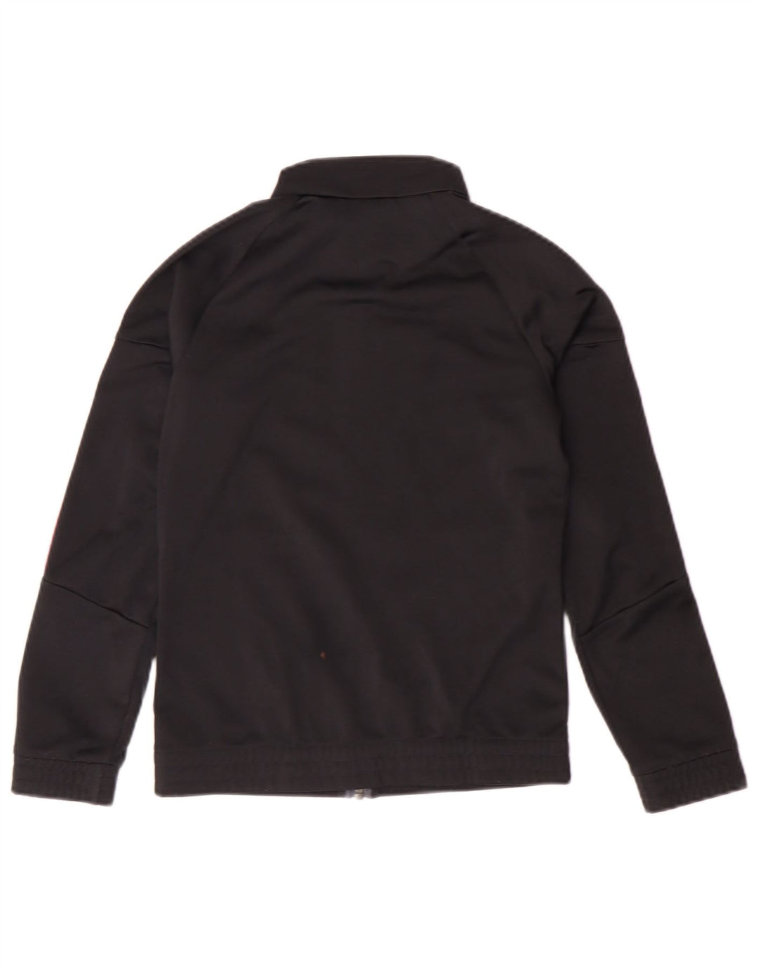 ADIDAS Girls Tracksuit Top Jacket 9-10 Years Black Polyester