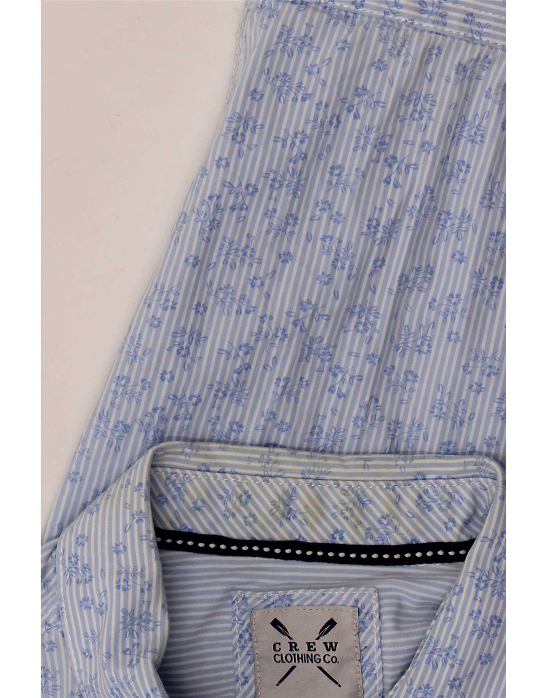 Crew Clothing Herreskjorte Medium Blue Floral Bomuld