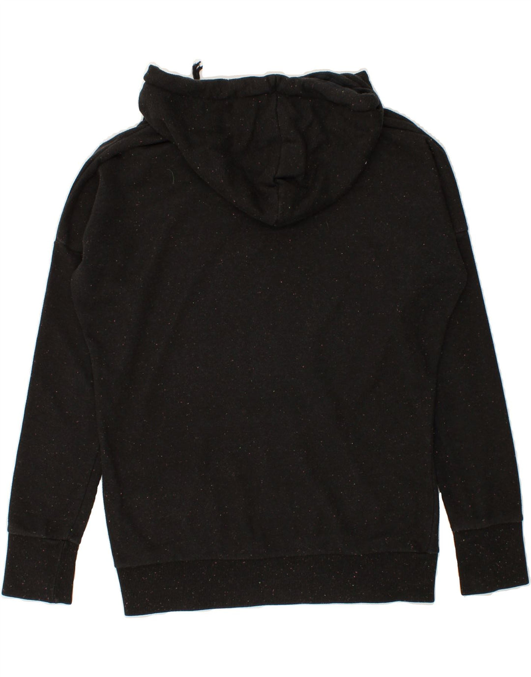 PUMA Womens Hoodie Jumper UK 12 Medium Black Flecked Vintage Puma and Second-Hand Puma from Messina Hembry 