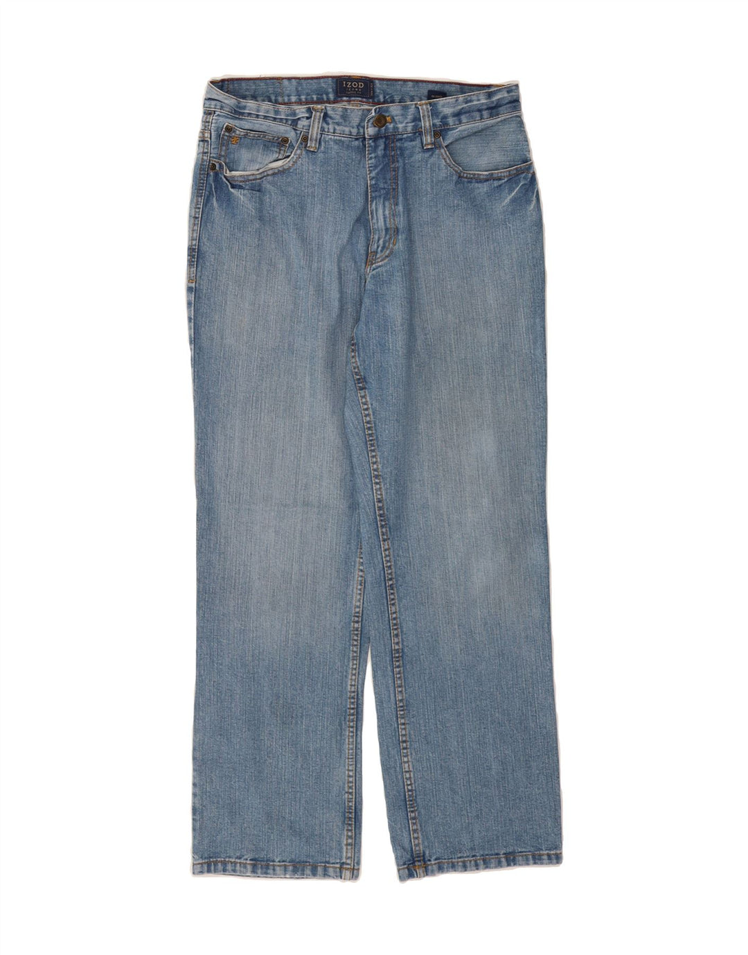 IZOD Mens Classic Fit Straight Jeans W34 L32 Blue Cotton Vintage Izod and Second-Hand Izod from Messina Hembry 