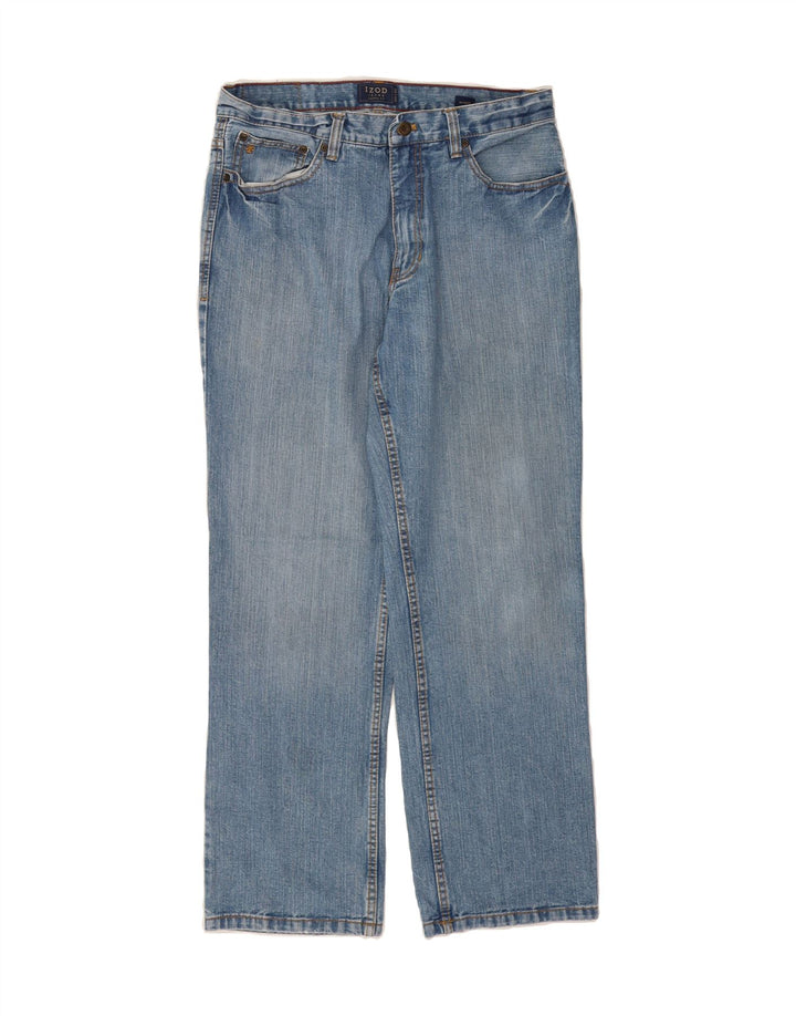 IZOD Mens Classic Fit Straight Jeans W34 L32 Blue Cotton Vintage Izod and Second-Hand Izod from Messina Hembry 