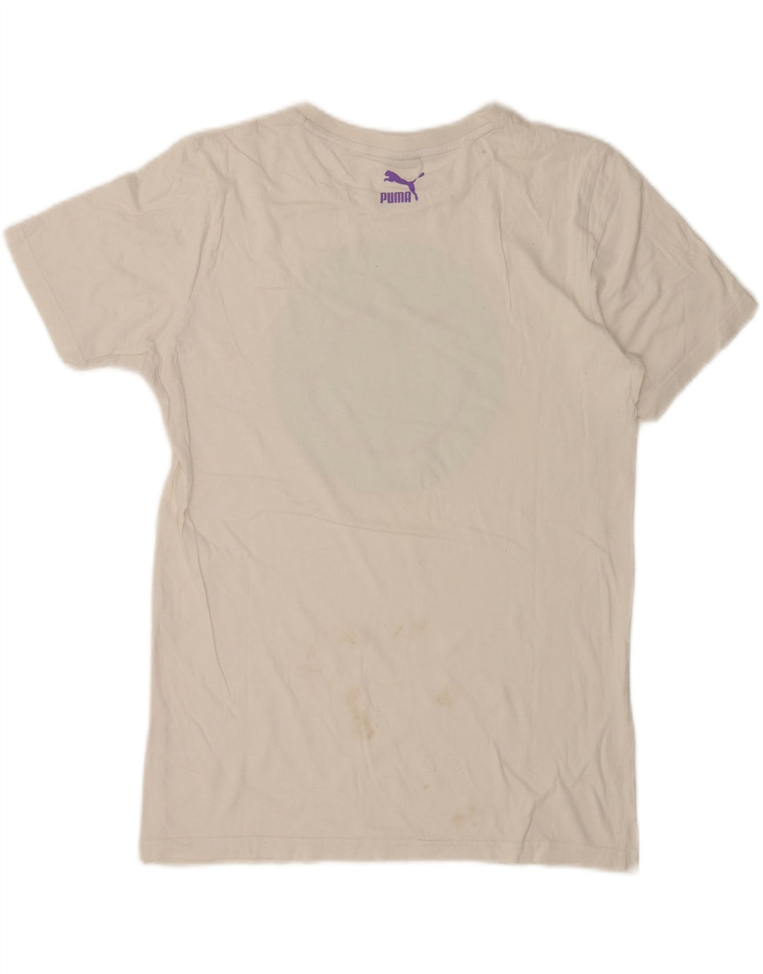 Puma Herre Grafisk T-Shirt Top Lille Hvid
