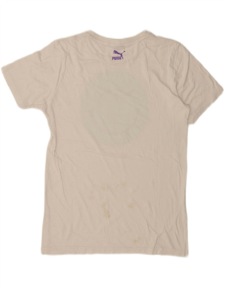 Puma Herre Grafisk T-Shirt Top Lille Hvid